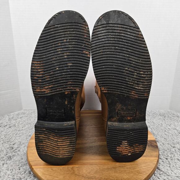 Georgia Boot Mens 9.5M Wellington Brown Leather Waterproof Pull On Work Roper - Picture 13 of 16